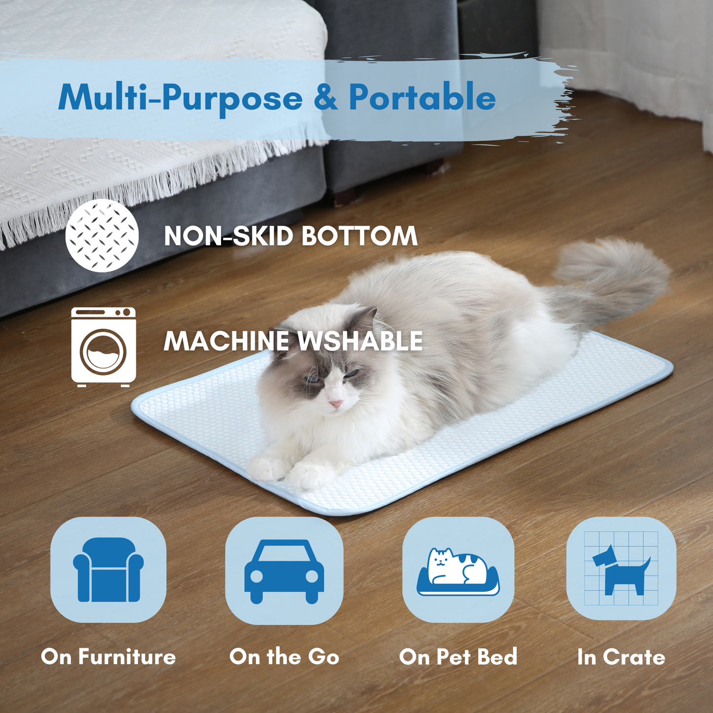 Pet Cooling Mat, Small 18''*14''