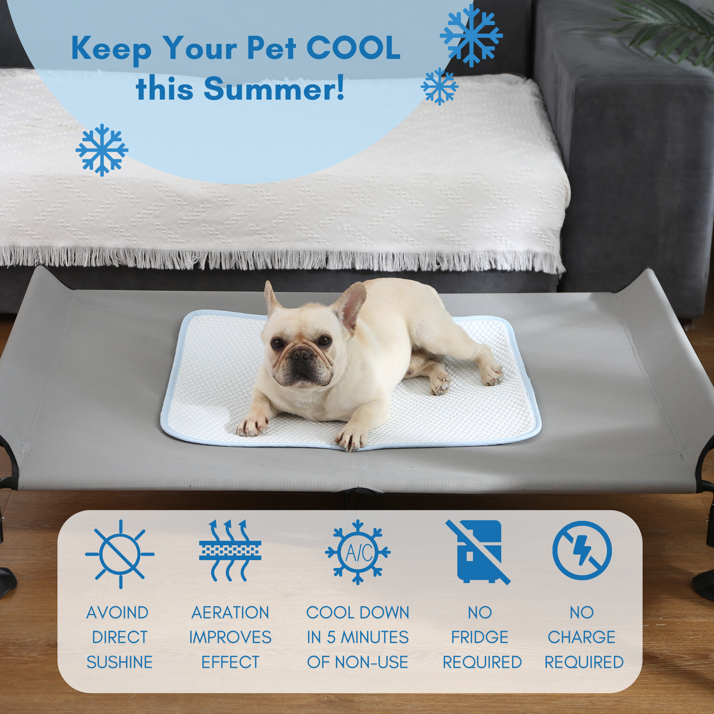 Pet Cooling Mat, Medium 26''*20''