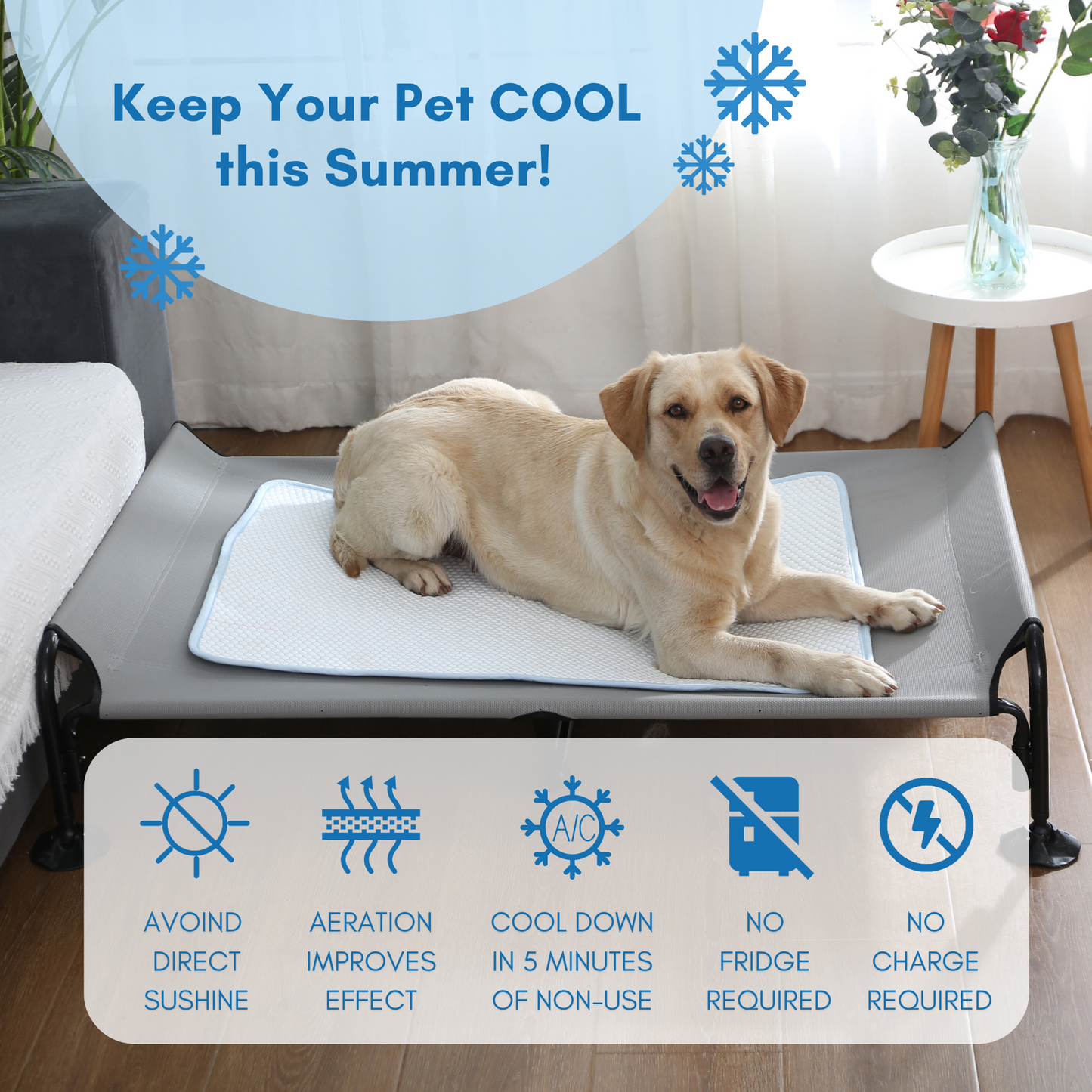 Pet Cooling Mat, Large 35''*26''